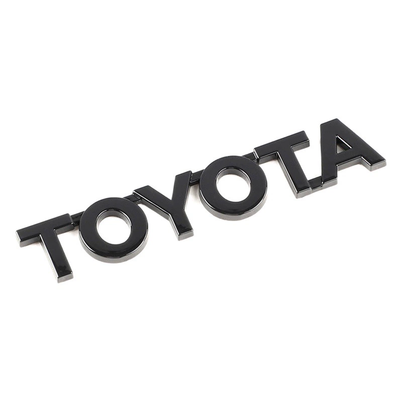 Подходит для TOYOTA английская буква логотип автомобиля TOYOTA Corolla Camry Tail Логотип АБС-пластик Покрытие знак