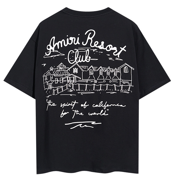 クロスボーダー AM1R1 新しい小さな天使鶴平和鳥数字文字ロゴカップル半袖 T シャツ在庫あり|undefined