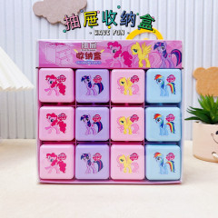 Japanese-style cartoon cute drawer-style mini storage box children's desk double-layer jewelry organizer jewelry small box