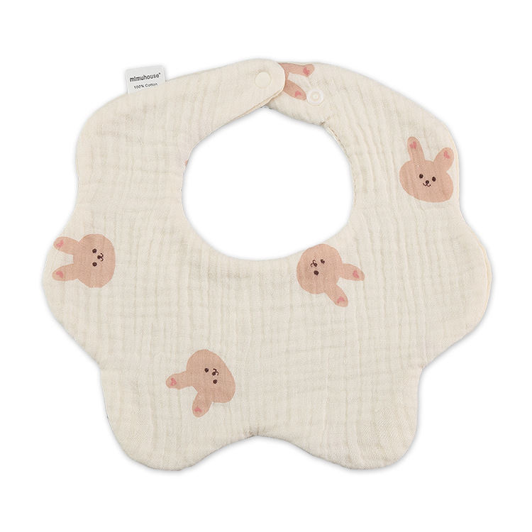 Babero de Pétalos de Gasa para Bebé de Gasa de Algodón, Transpirable, Absorbente de Agua, para Bebés image 48