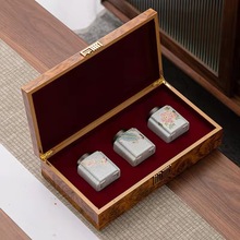 新款汝窑陶瓷罐茶叶礼盒包装空盒精致小罐龙井高档礼盒茶叶包装