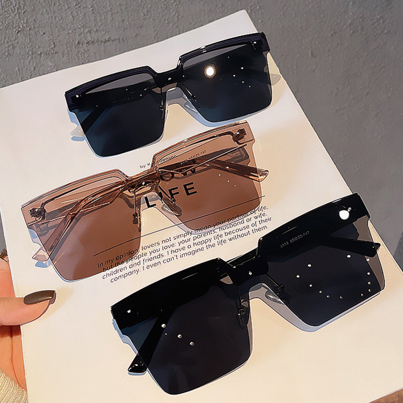 Elegant Basic Ac Square Half Frame Men's Sunglasses display picture 1