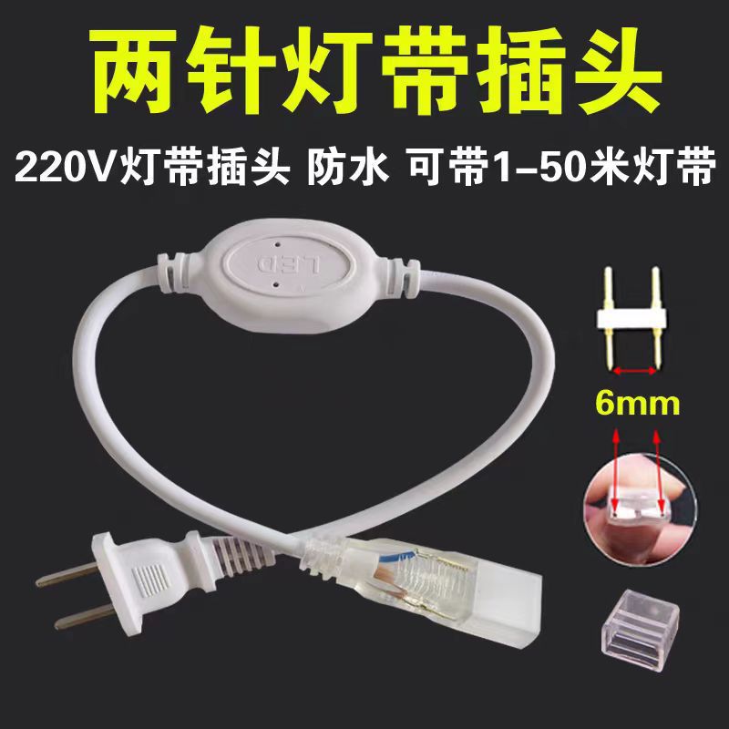 Single color light strip plug