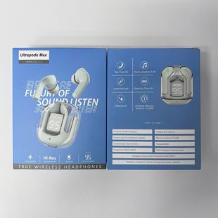 True Wireless Digital Display Transparent Bluetooth Headset Packaging Box Space Capsule Cross-border Popular Packaging Box Carton in Stock