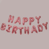 16 -inch Happy Birthday Birthday Happy Alphabet Balloon Birthday Decoration Architecture Aluminum Film Set Steel Ball