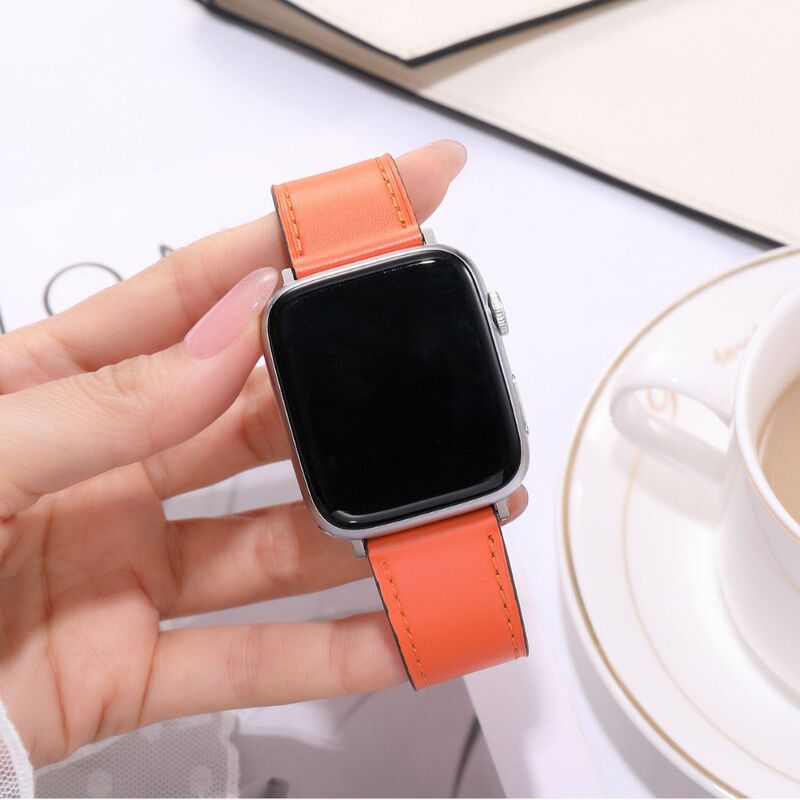 Spot direct selling for apple Watch apple watch4/5/SE/6/7 generation Hermes leather strap