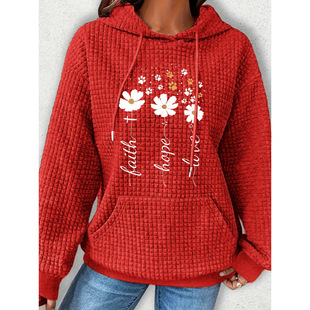 M 75911 Chrysanthemum paw print hoodie �ջ�צӡ�l�¿羳
