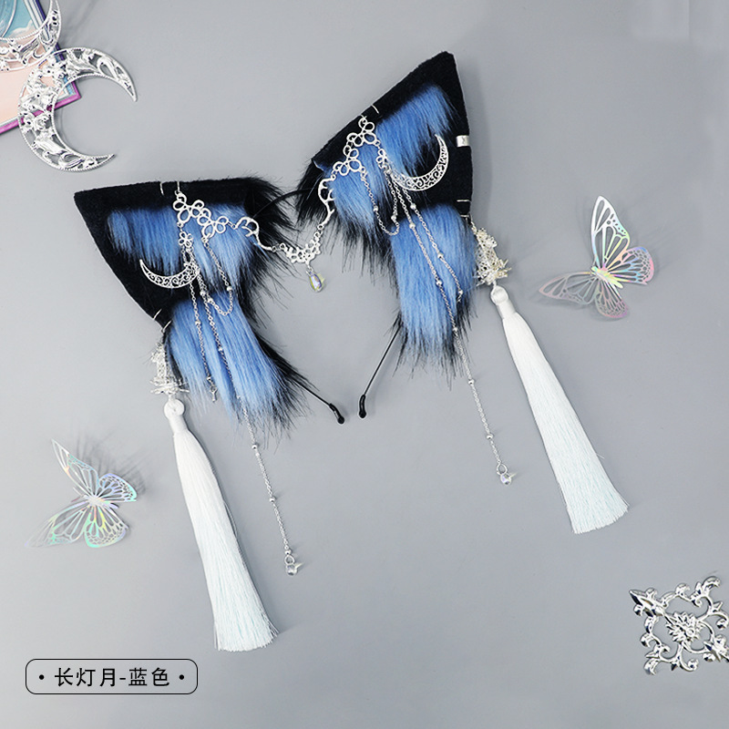 Hecho a mano de peluche lindo bestia oído Cosplay comic show punk diadema chica caliente tocado estilo europeo y americano accesorios para el cabello