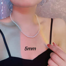 珍珠项链施家珍珠女2024新款爆款小众轻奢锁骨项圈高级感颈链饰品