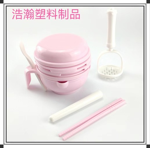 Manufacturer baby food grinder children's puree juice cooking manual baby grinding bowl tool set