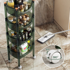 批發小推車置物架亞克力輕奢零食架子移動嬰兒用品臥室好物落地收