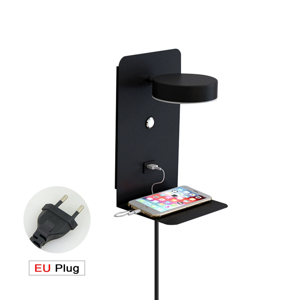 Touch sconce, LED minimalistic reading, lantern for bed, three colors, light luxury style