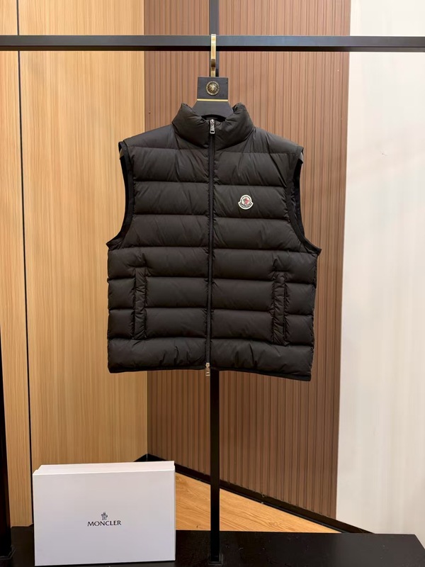 M家新款秋冬立领羽绒马甲男女同款白鸭绒高版本无袖外穿背心|undefined