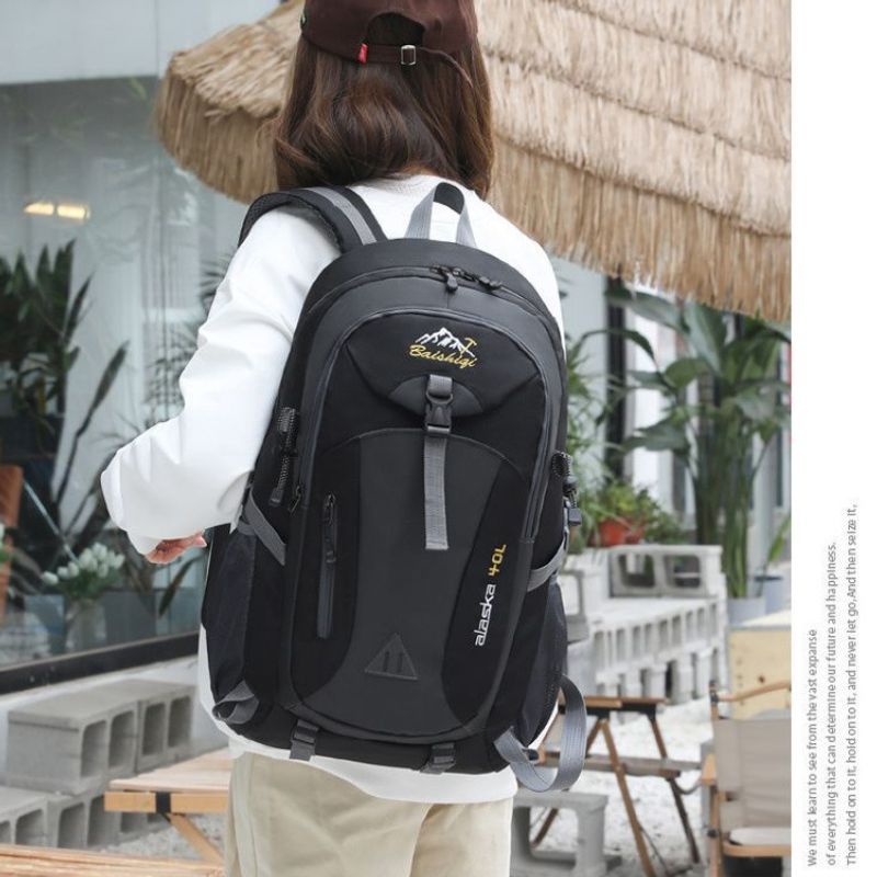 Mochila Escolar y de Senderismo de Poliéster Ligera para Viajes y Trabajo