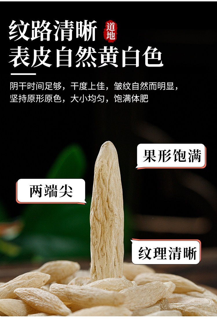 Mai Dong Ophiopogon Root 500g Sichuan Premium Dried Slices for Herbal Tea and Decoction quality and texture