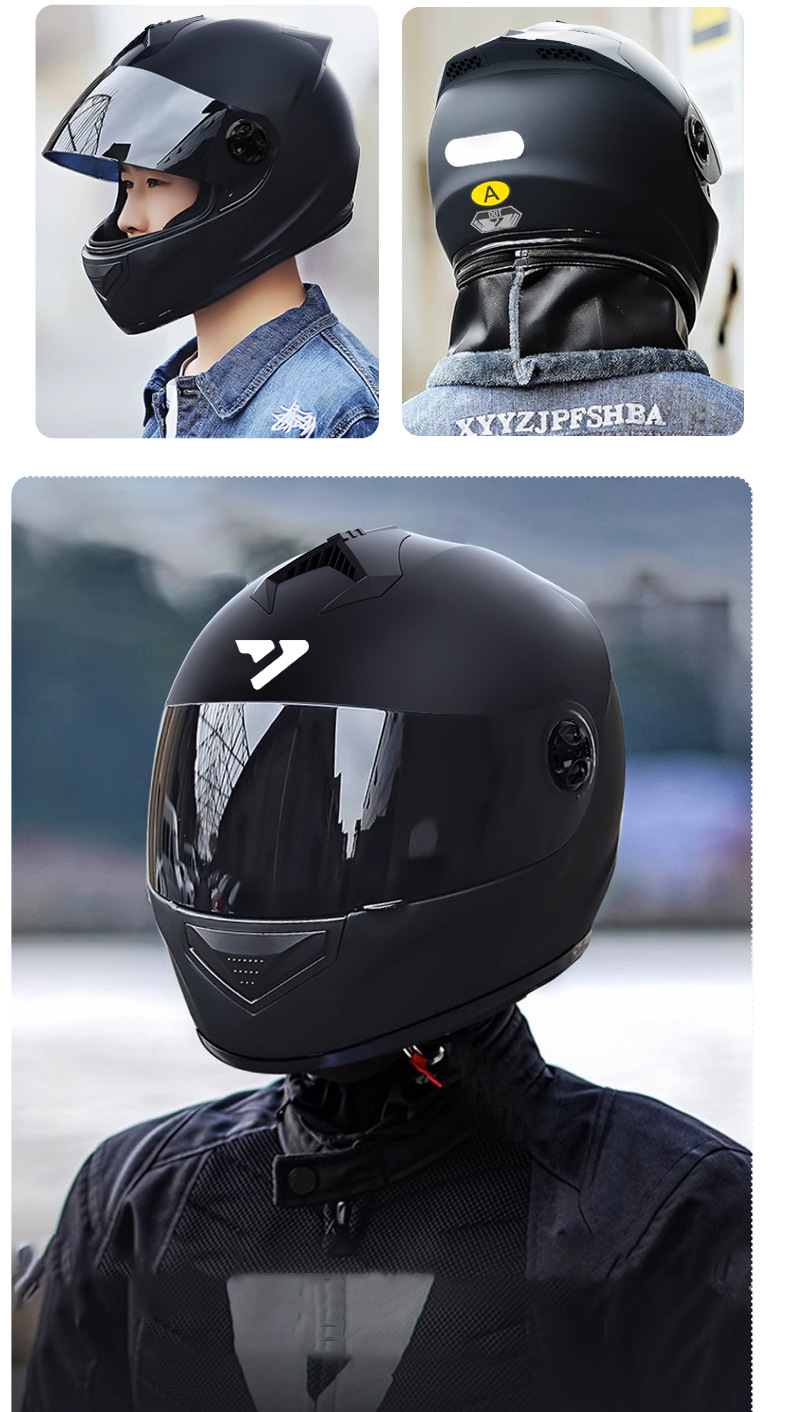 Dot Certified Foreign Trade Motorcycle Helmets, Electric Vehicle Riding Full-Face Helmets, All-Season Safety Helmets, Factory Wholesale