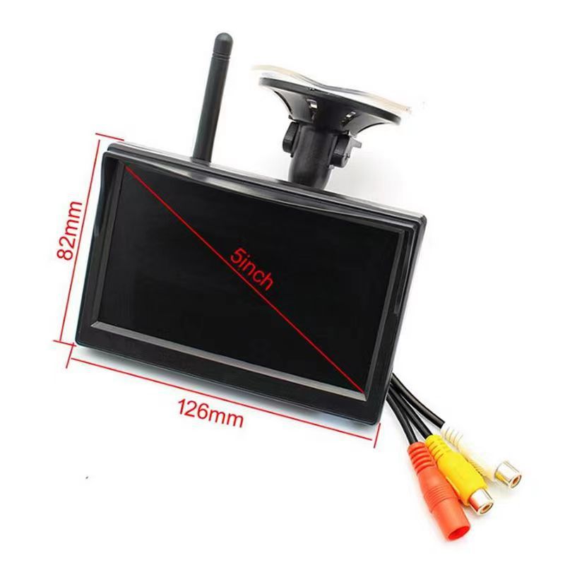 Cross-border high-definition 5-inch car display two-way input reversing priority reversing image display rear view system