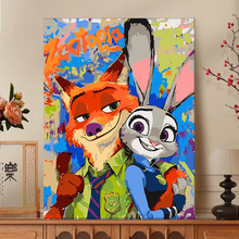 动漫数字油画diy手绘填色卡通周边2025新款丙烯画装饰