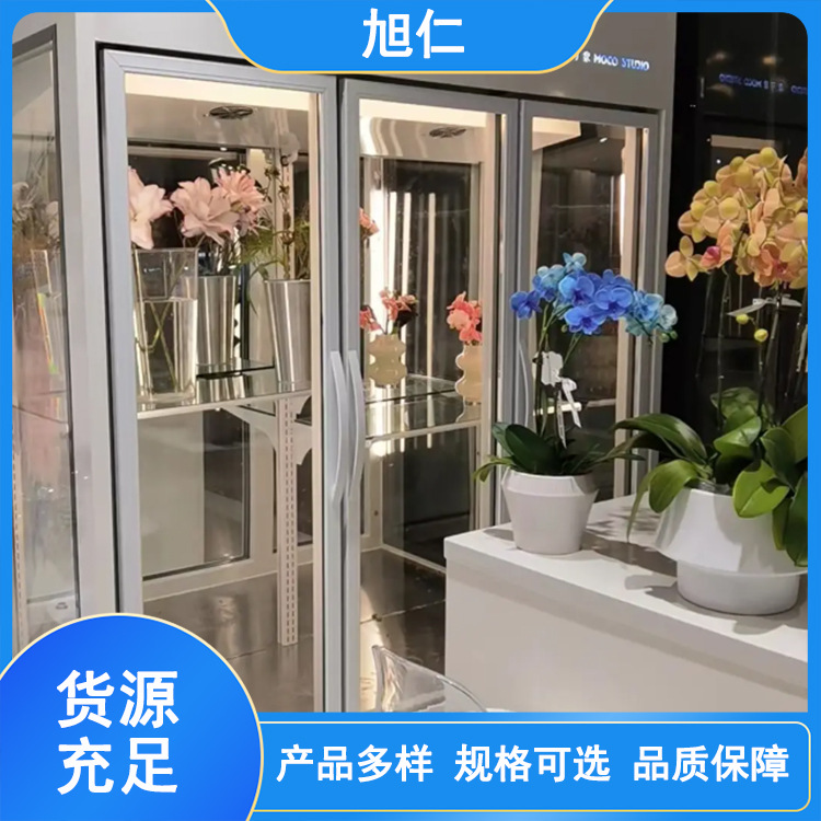 Flower Display Cabinet Commercial Refrigerated Fresh-Keeping Cabinet Display Cabinet Anti-Fog Door Design Refrigerated Cabinet