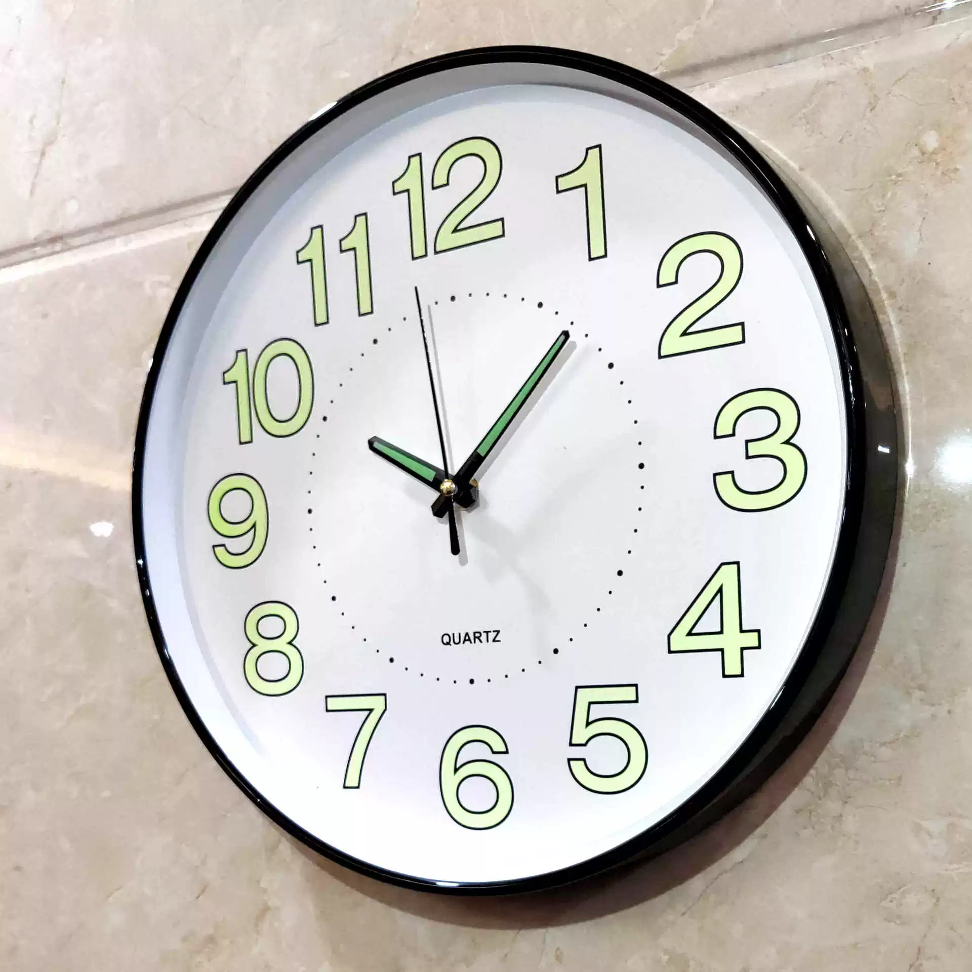12-дюймовые светящиеся часы настенные часы гостиная домашний офис пластиковые круглые простые электронные цифровые часы
