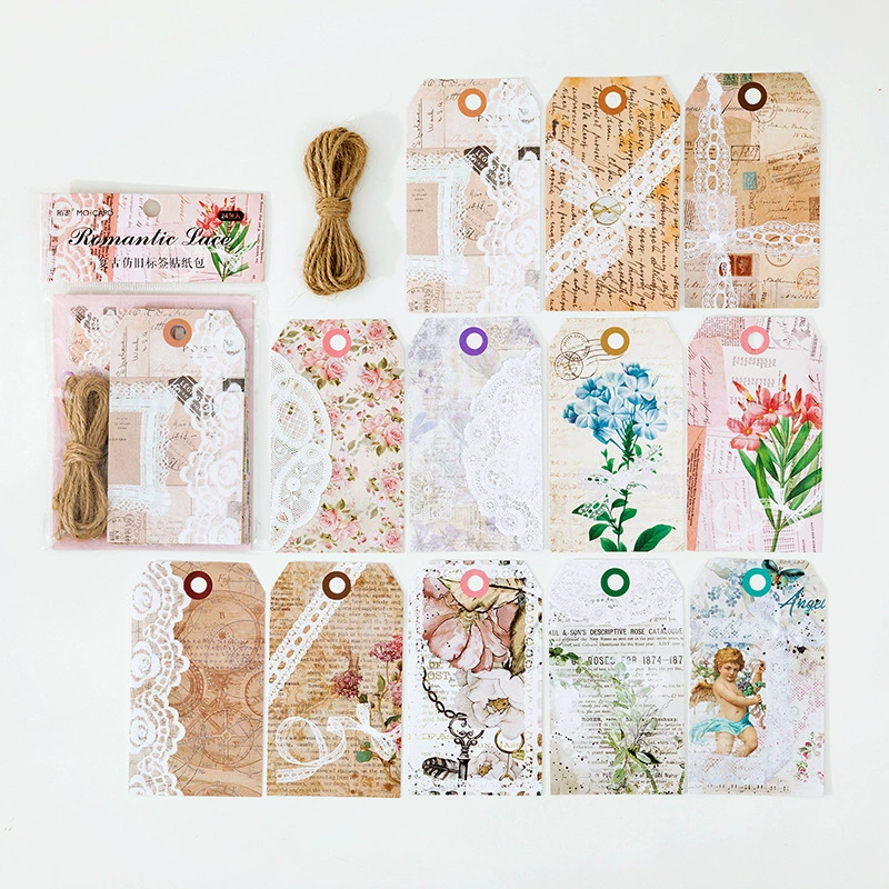 Mo Mo Retro Frequency Label Patch Bags Far Information Series Retro Literature Handbook Patching Material Patch