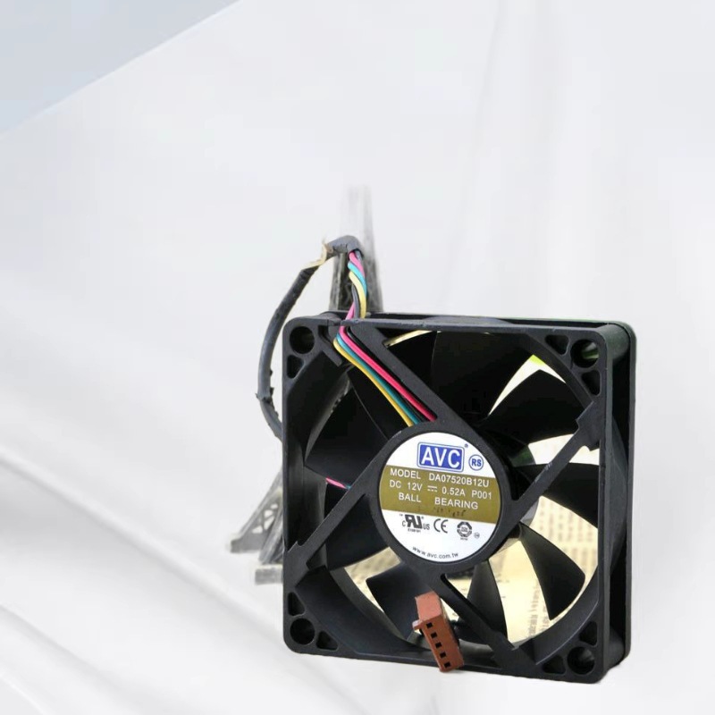 原装 AVC 7520 12V 0.52A 4线 双珠 散热风扇 DA07520B12U