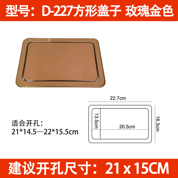 Encimera empotrada cubierta basculante basura puede Flip cubierta de acero inoxidable cubierta basculante cocina lavabo herramientas cubierta oculta