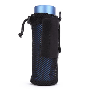 Outdoor Travel Multifunctional Mesh Water Bottle with Cover Molle Accessory Bag Waist Hanging Tactical Water Bottle Bag Amazon