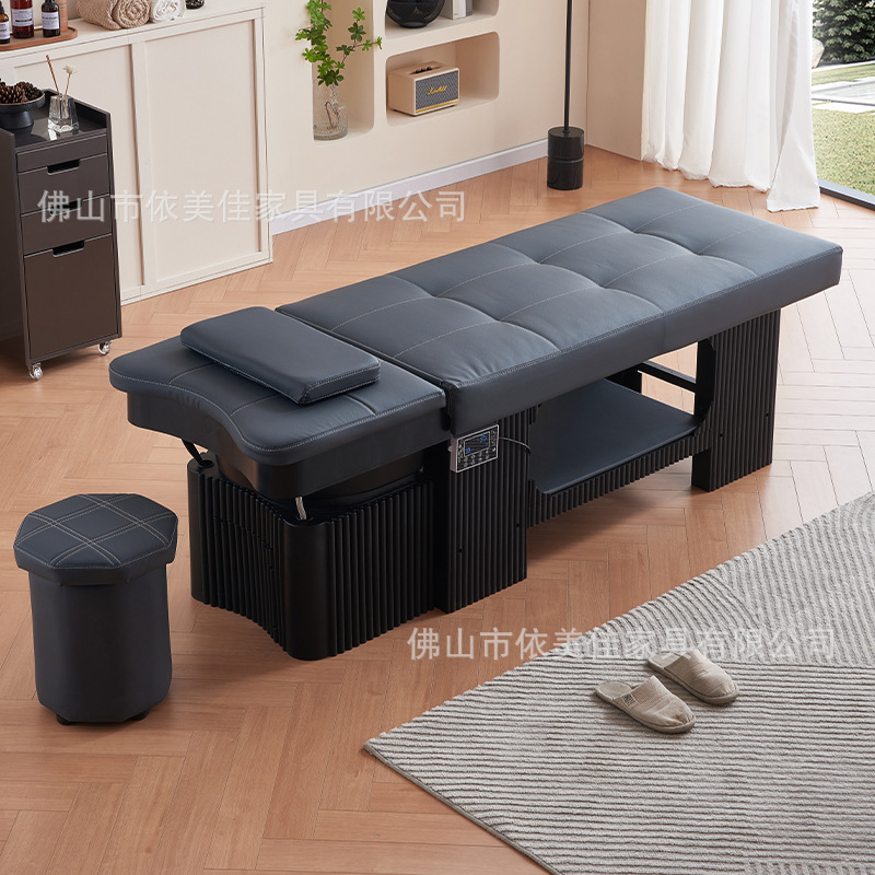 Masaje tailandés barbería cama especial de lavado de cabello, salón de belleza, salón de belleza, salón de belleza, cama de belleza multifuncional