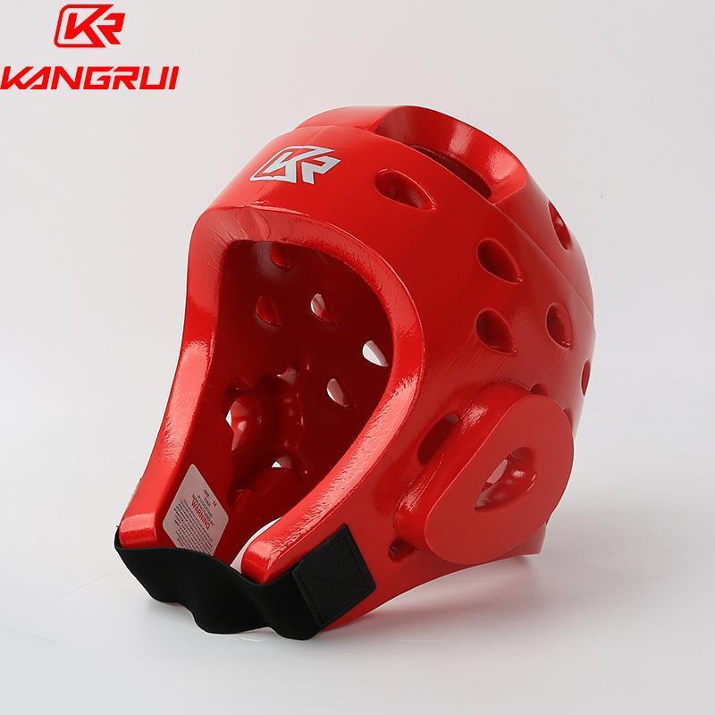Kangrui fabricante genuino lote de protección de cabeza de taekwondo personalizado moldeado casco de boxeo Sanda