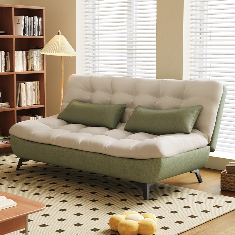 Folding Sofa Bed, Small Apartment Sofa for Living Room, Sofa Bed for Rental Apartment, Dual-Purpose Folding Sofa