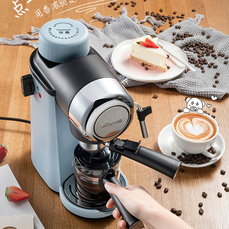 小熊意式咖啡机KFJ-A02N1 家用全自动小型煮咖啡壶商用高压萃取蒸|undefined