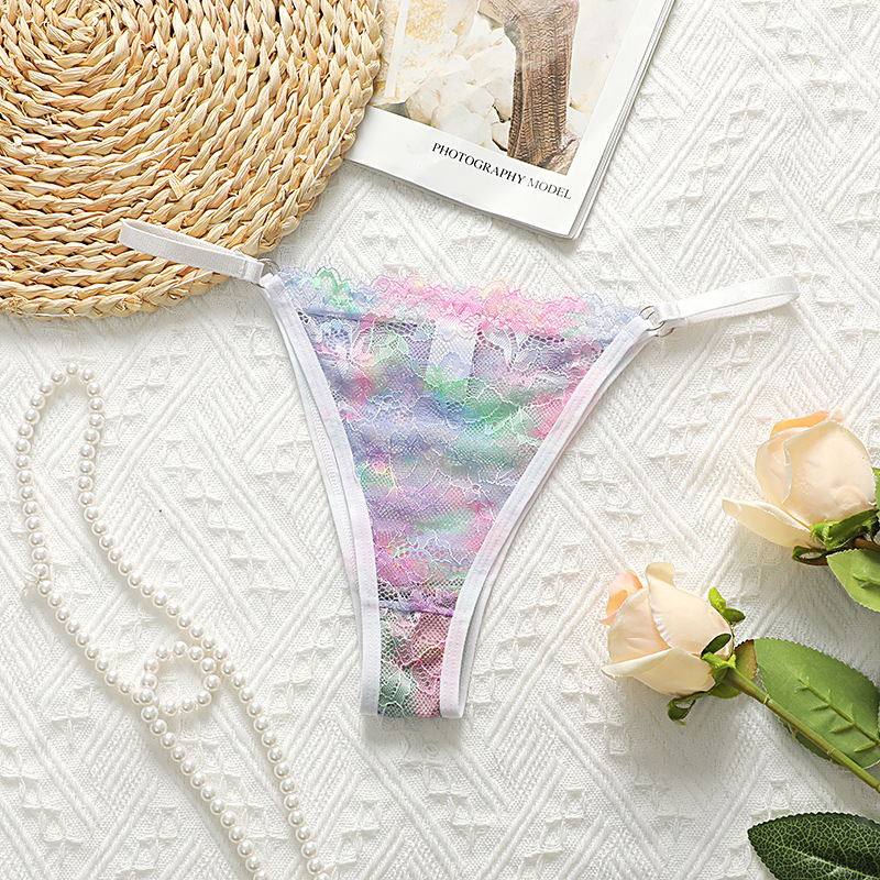 Europe and the United States new sexy ladies underwear Amazon ultra-thin transparent lace underwear comfortable breathable briefs supply