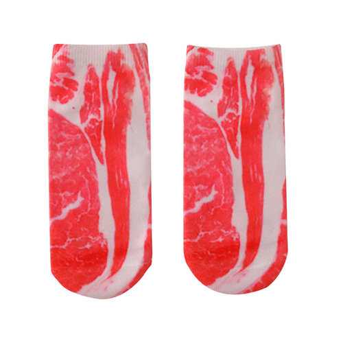 Sneaker socks for women, unisex boat socks with funny 3D printed designs