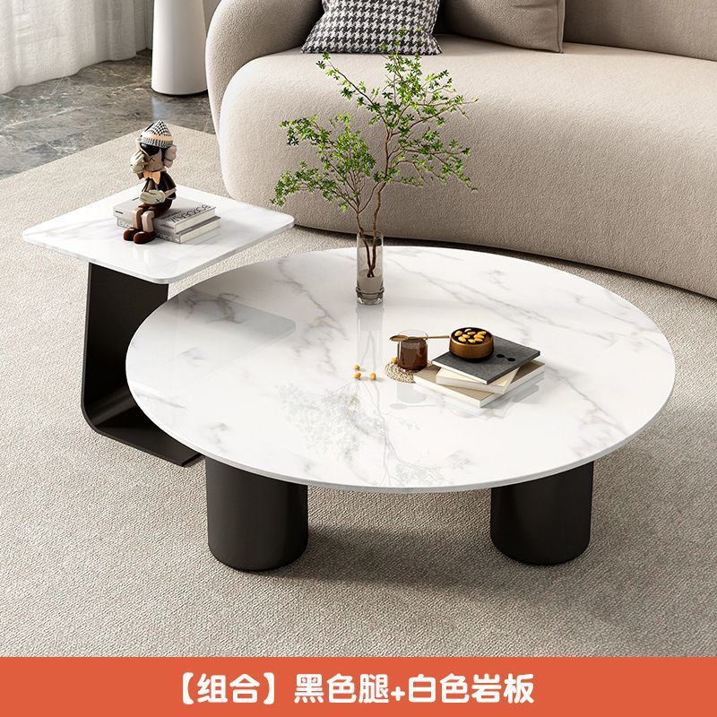 Tabla de té de vidrio templado tabla de roca pequeña sala de estar doméstica moderna simple red tabla de té goteo de agua