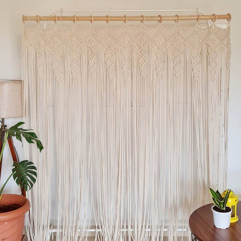 Hand-woven tapestry partition curtain fabric home decoration bohemian wedding background wall Foreign trade supply