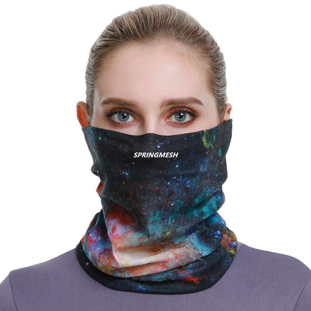 Cross-Border New Style Starry Sky Autumn and Winter Cycling Mask for Men and Women, Windproof and Cold-Proof Face Protection, Outdoor Skiing Neck Gaiter, Warm Neck Scarf