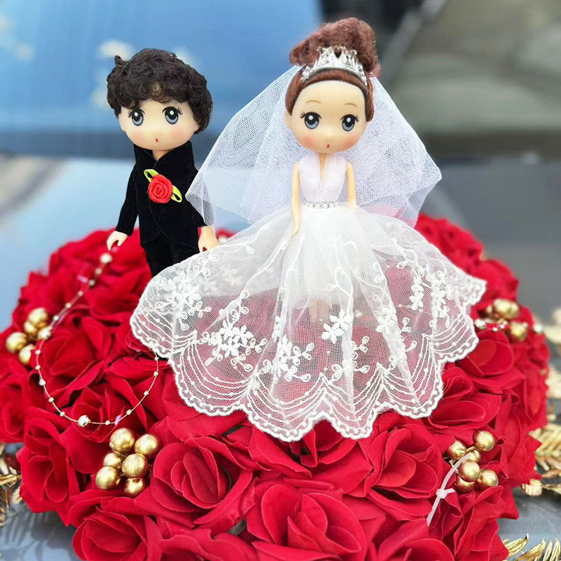 18 wedding car decoration car head flower main car vice car float wedding flower wedding head suction cup bride wedding dress doll 18 wedding car decoration car head flower main car vice car float wedding flower wedding head suction cup bride wedding dress doll