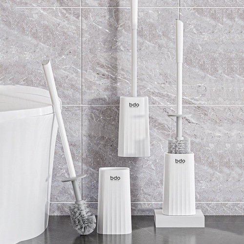 Toilet brush with long handle to remove dead corners, bathroom multi-functional household wall-mounted bathroom wall-mounted toilet scrubbing set