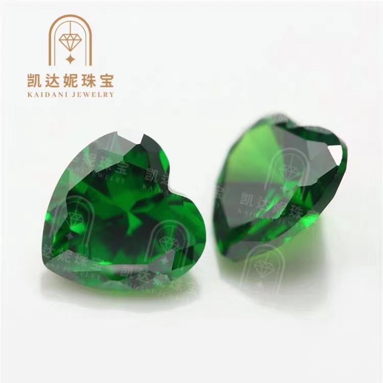 メーカー直販5aハート型カラージルコン裸石尖底戒面diyアクセサリーネイルアートネイル