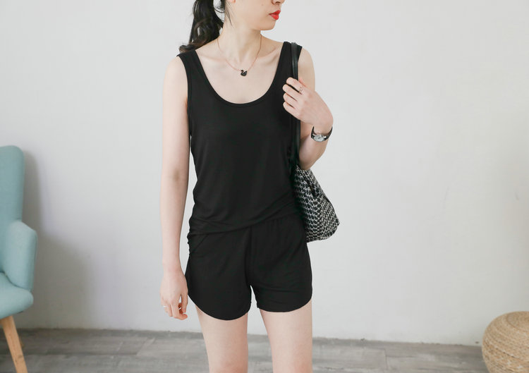 70g Weight Modal Fabric Type Regular Top Length Wholesale Women'S Casual Solid Color Tank Tops