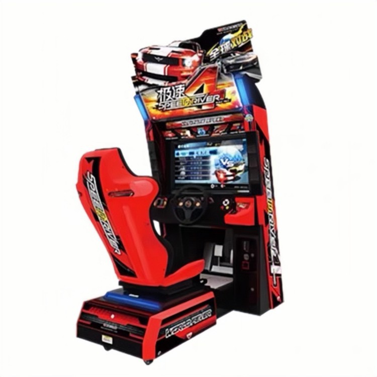 Used 90% Original Xinhua Li Original Speed 4 Racing Game Machine Arcade Large Coin-Operated Simulator
