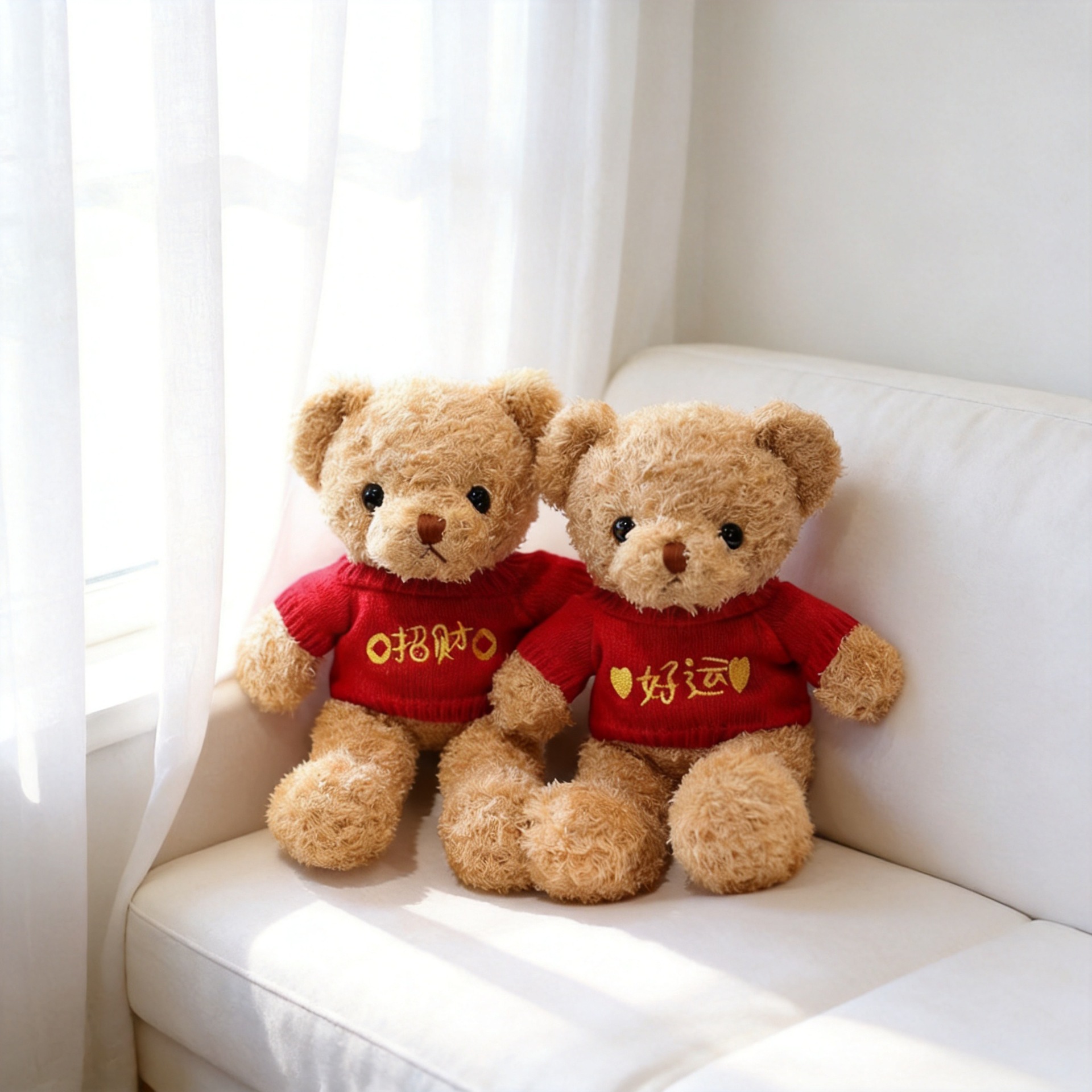 Muñecas de peluche al por mayor emoción acompañante vestido juguetes de peluche regalo de cumpleaños abrazar osos muñecas