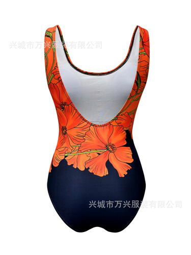 2025 European and American Cross-border New Fashion Tight Bodysuit Swimsuit for Women Sports Beach Party Vacation Body Shaping Swimsuit