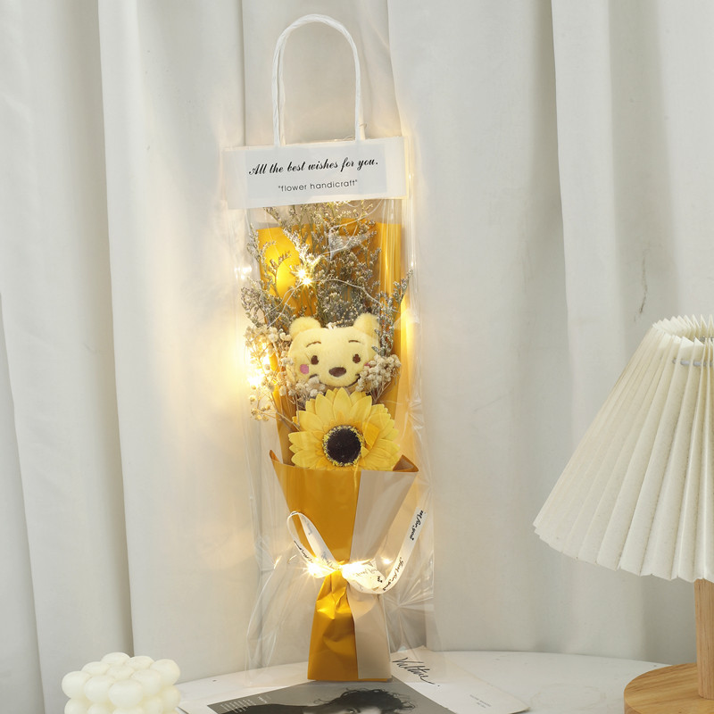 520 bolsas de San Valentín, muñecos de osos amarillos, ramos secos de muñecas, regalos de cumpleaños para hombres y mujeres, esposas y novias