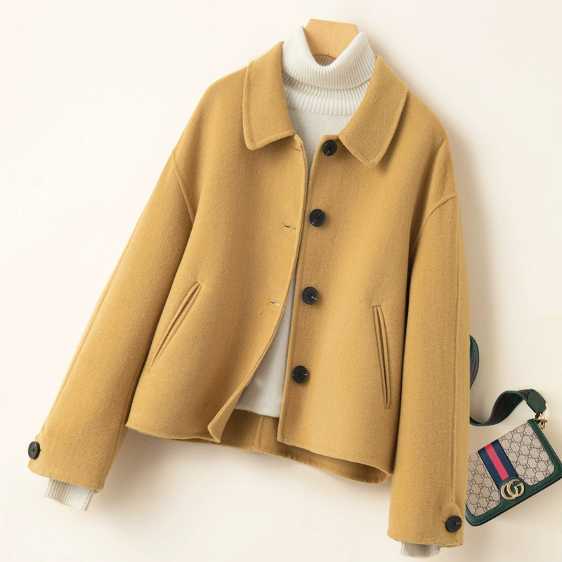 Демисезонная двусторонняя шерстяная短? Short wool coat длин? It's 