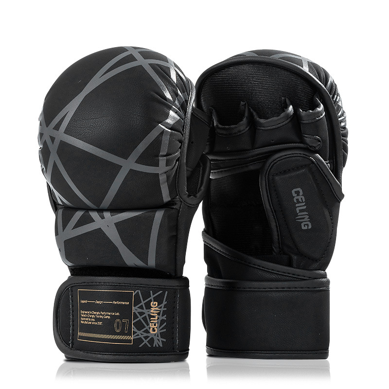 Guantes de boxeo ZTTY transfronterizos con forro interior grueso, guantes de MMA para entrenamiento de Sanda, combate y sacos de boxeo, aptos para adultos. image 19