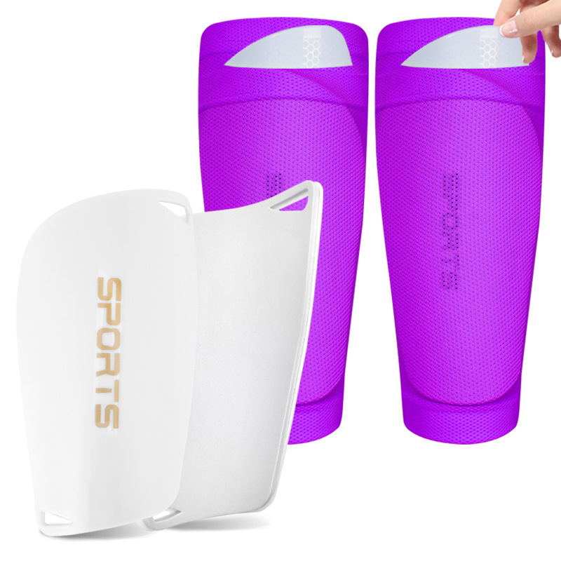 보라색 양말 + 보라색 정강이 방패