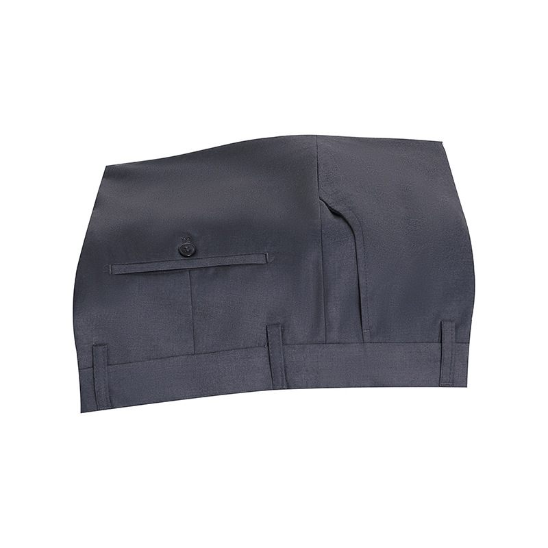 Elastic waist navy blue pants