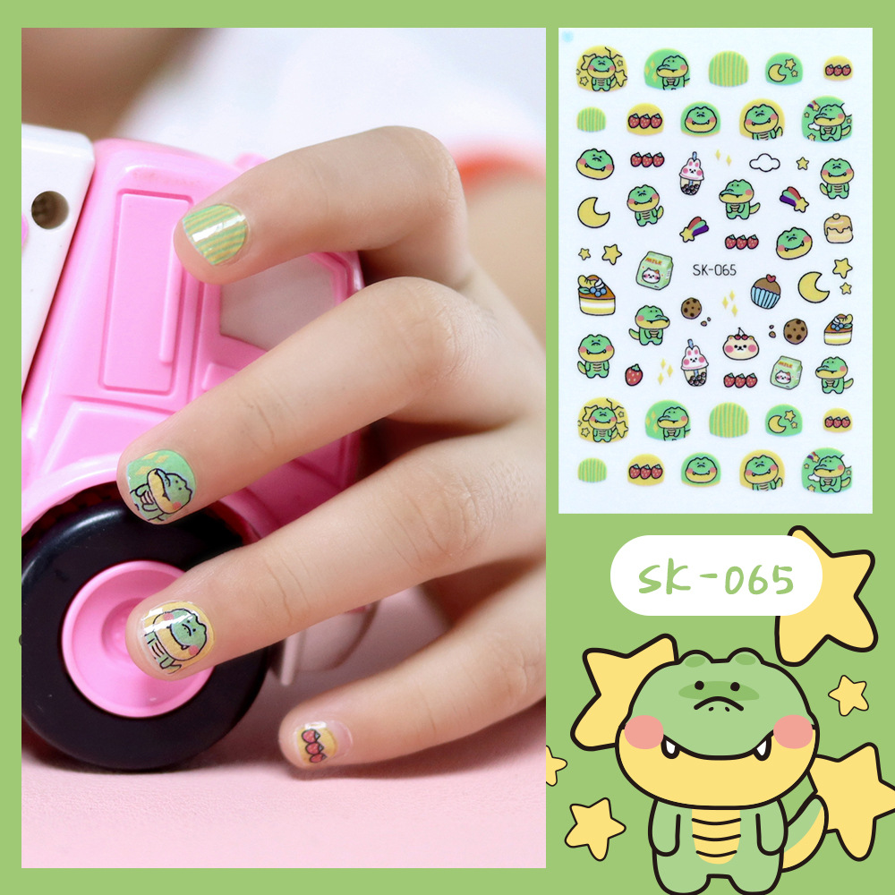 Nuevas pegatinas de unicornio, pegatinas de animales frescas y lindas para uñas, populares en Instagram, pegatinas de arte para uñas impermeables y duraderas, removibles.